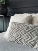 Pude ink fyld - 30x50cm Beige ZigZag