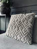 Pude ink fyld - 45x45 cm Beige ZigZag