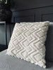 Pude ink fyld - 45x45cm Lys ZigZag