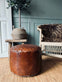 Puff med flet top - Cognac - VIAMAJA.DK