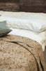 Quilt paisley i grøn, gylden, rustfarver