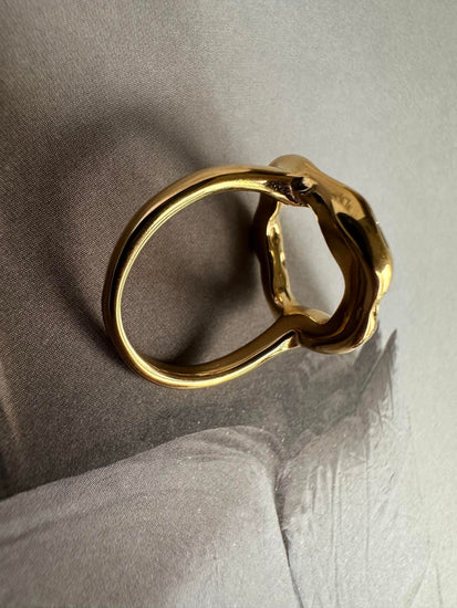 Ring Brianna forgyldt - VIAMAJA.DK