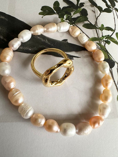 Ring Brianna forgyldt - VIAMAJA.DK