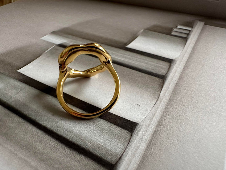 Ring Brianna forgyldt - VIAMAJA.DK