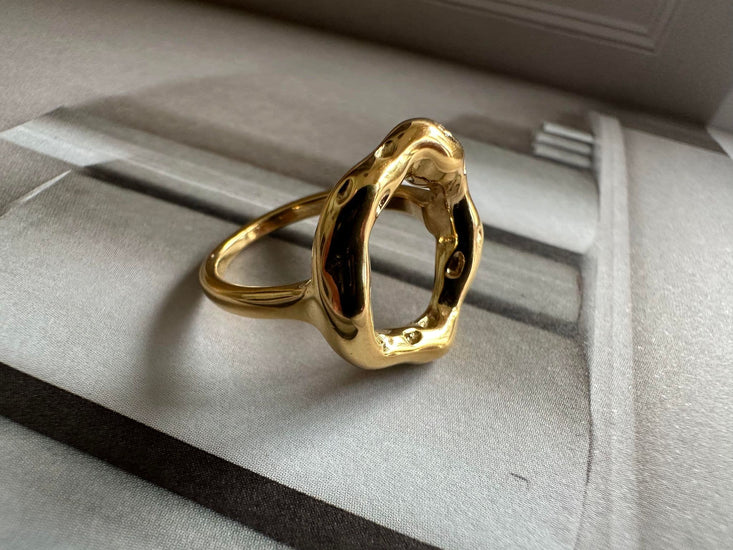 Ring Brianna forgyldt - VIAMAJA.DK