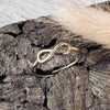 Ring m. Evighedstegn - Guldbelagt