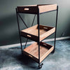 Rullevogn med 3 bakker - Industrielt design