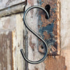 S-Krog i sort metal - 1 stk
