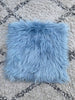 Sædehynde - Ice blue - Imiteret pels TILBUD