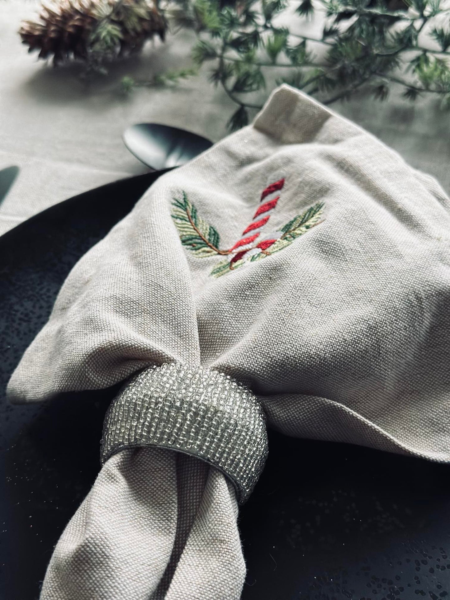 Servietringe sæt af 4 stk - Silver - VIAMAJA.DK