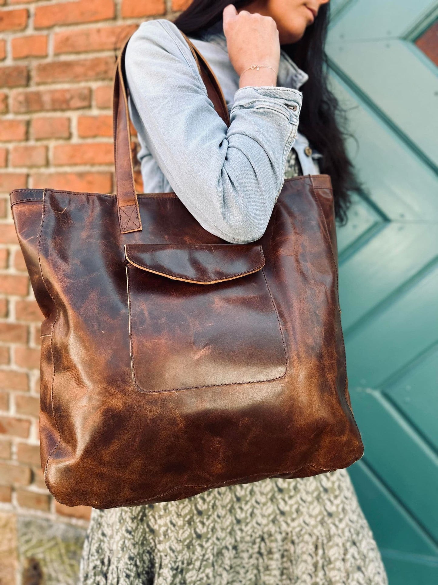 Shopper BIG BUFFALO – Dark urban bøffellæder - VIAMAJA.DK