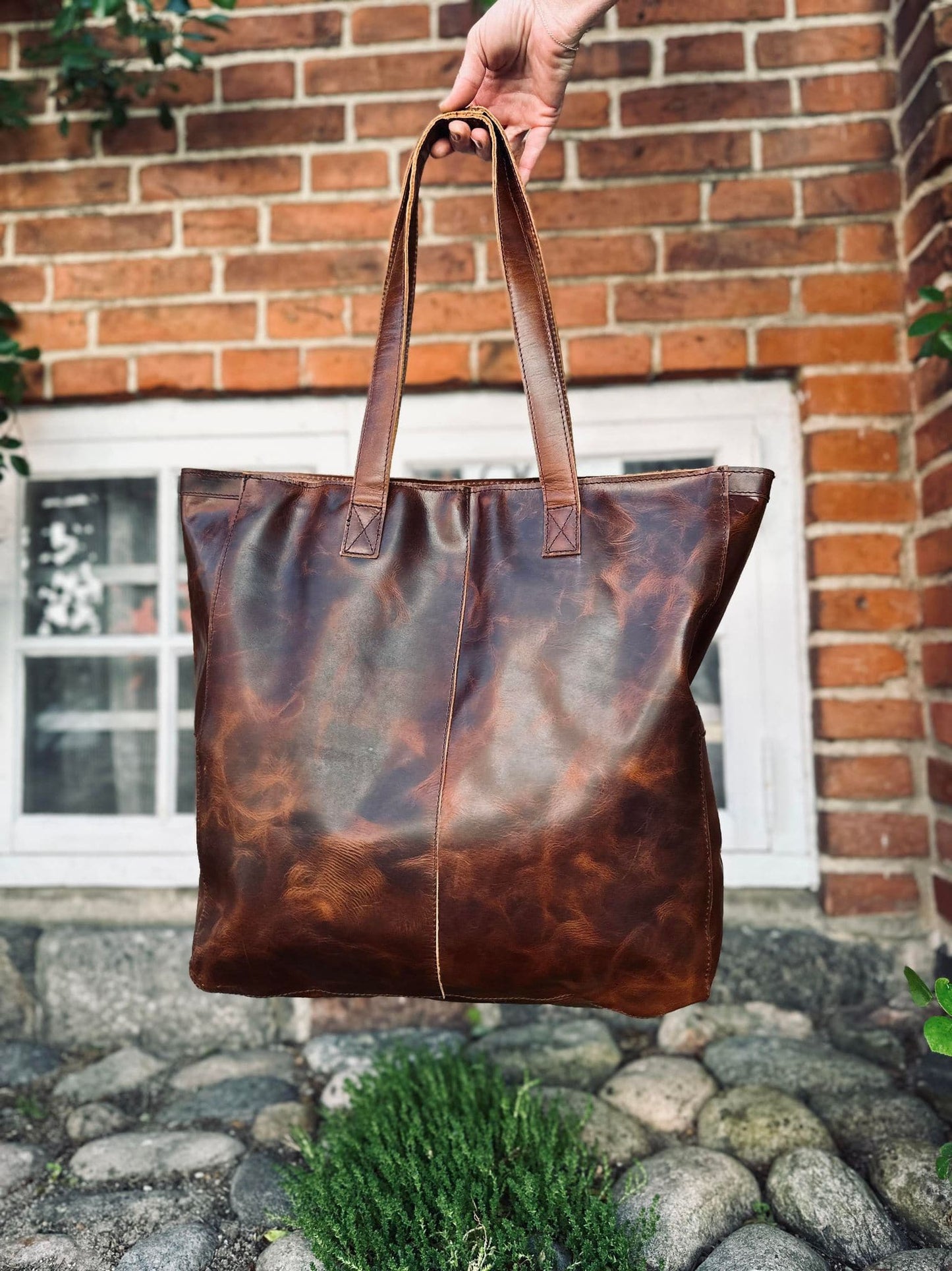 Shopper BIG BUFFALO – Dark urban bøffellæder - VIAMAJA.DK