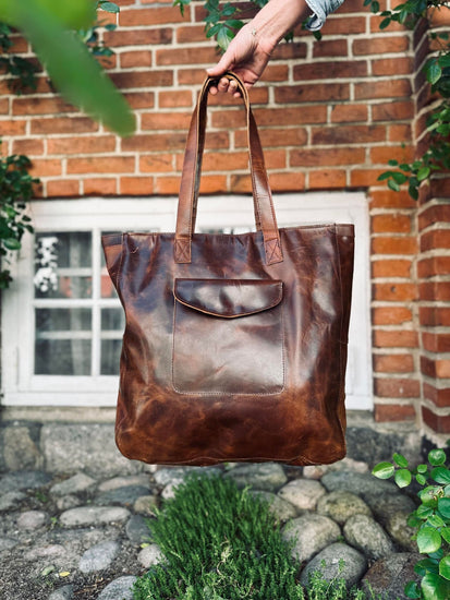 Shopper BIG BUFFALO – Dark urban bøffellæder - VIAMAJA.DK