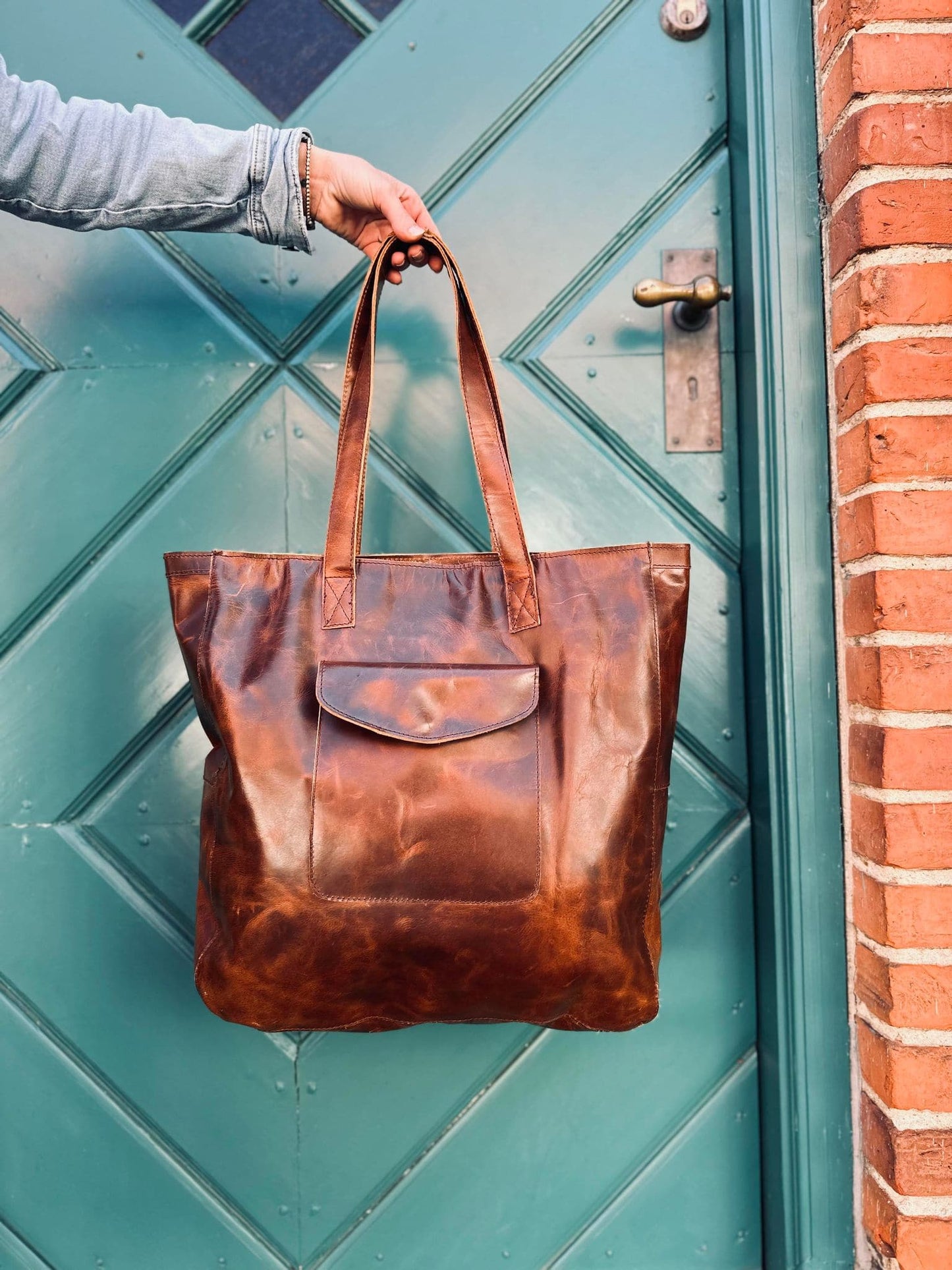 Shopper BIG BUFFALO – Dark urban bøffellæder - VIAMAJA.DK