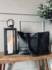 Shopper Black MILLE - Flettet skind
