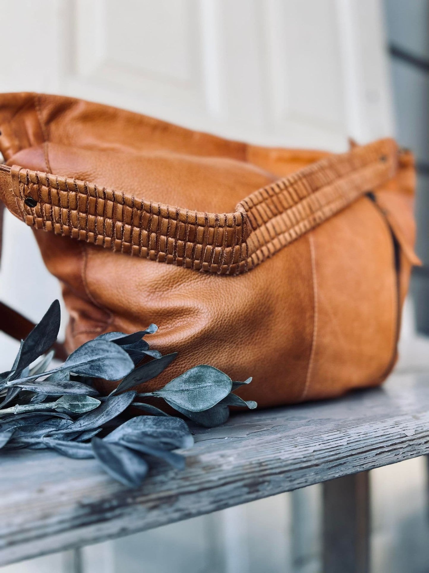 Shopper JACO Cognac - 2 taskeremme medfølger - VIAMAJA.DK