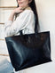 Shopper Jessie black leather – Letvægt - VIAMAJA.DK