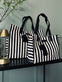 Shopper STRIBE Canvas Small - VIAMAJA.DK