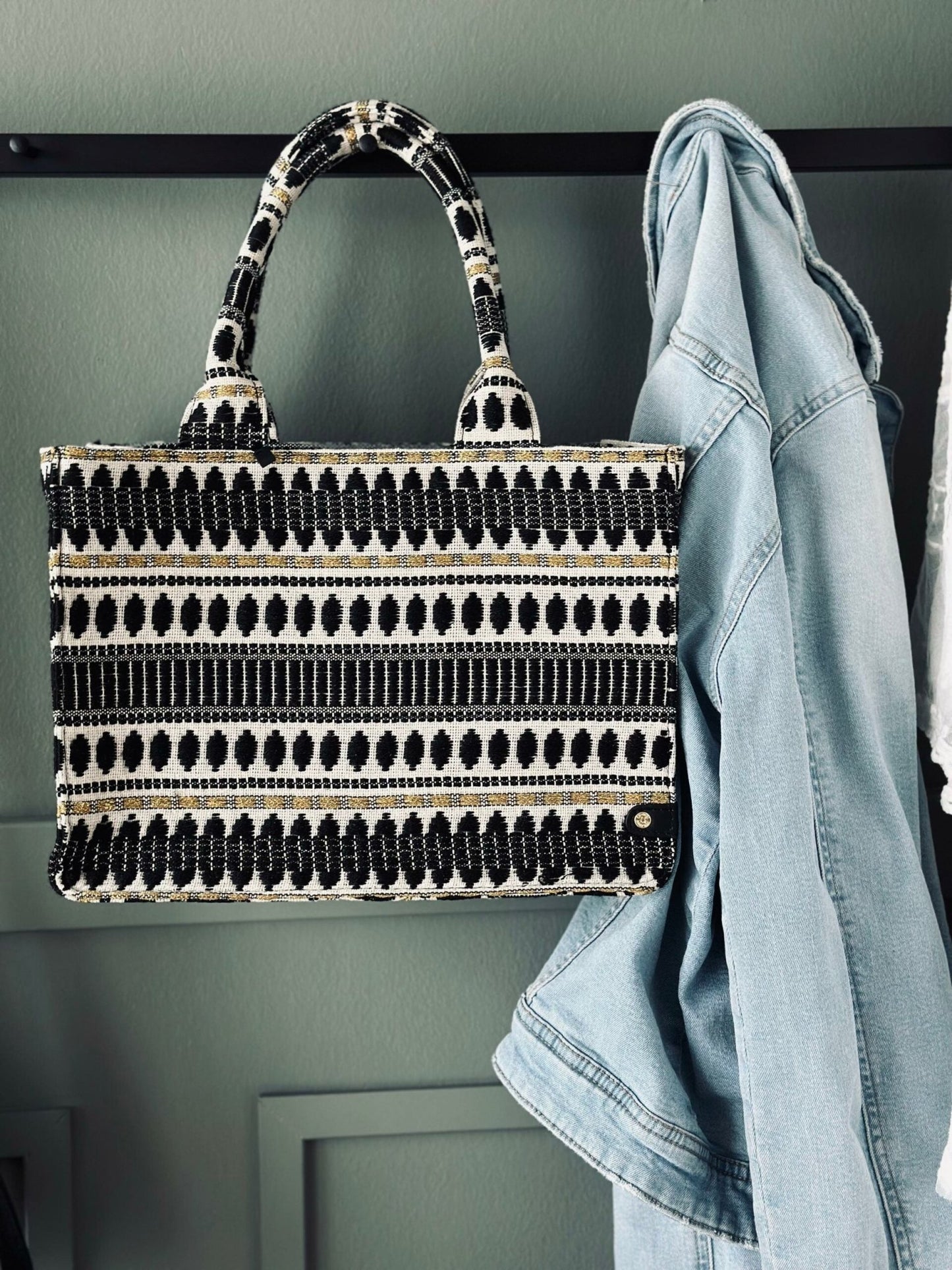 Shopper Summer deluxe – Black - VIAMAJA.DK