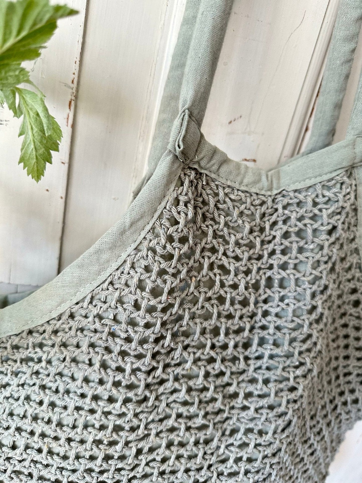 Shopper SUMMER dusty green - VIAMAJA.DK