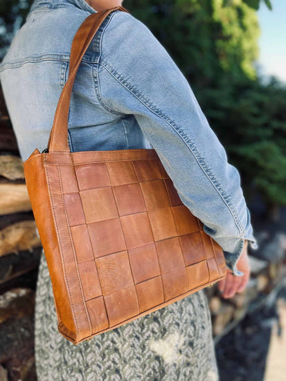 Shopper VERO FLET – Cognac - VIAMAJA.DK