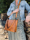 Shopper VERO FLET – Cognac - VIAMAJA.DK