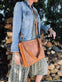 Shopper VERO FLET – Cognac - VIAMAJA.DK