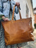 Shopper XL OLINE Cognac – Bøffellæder