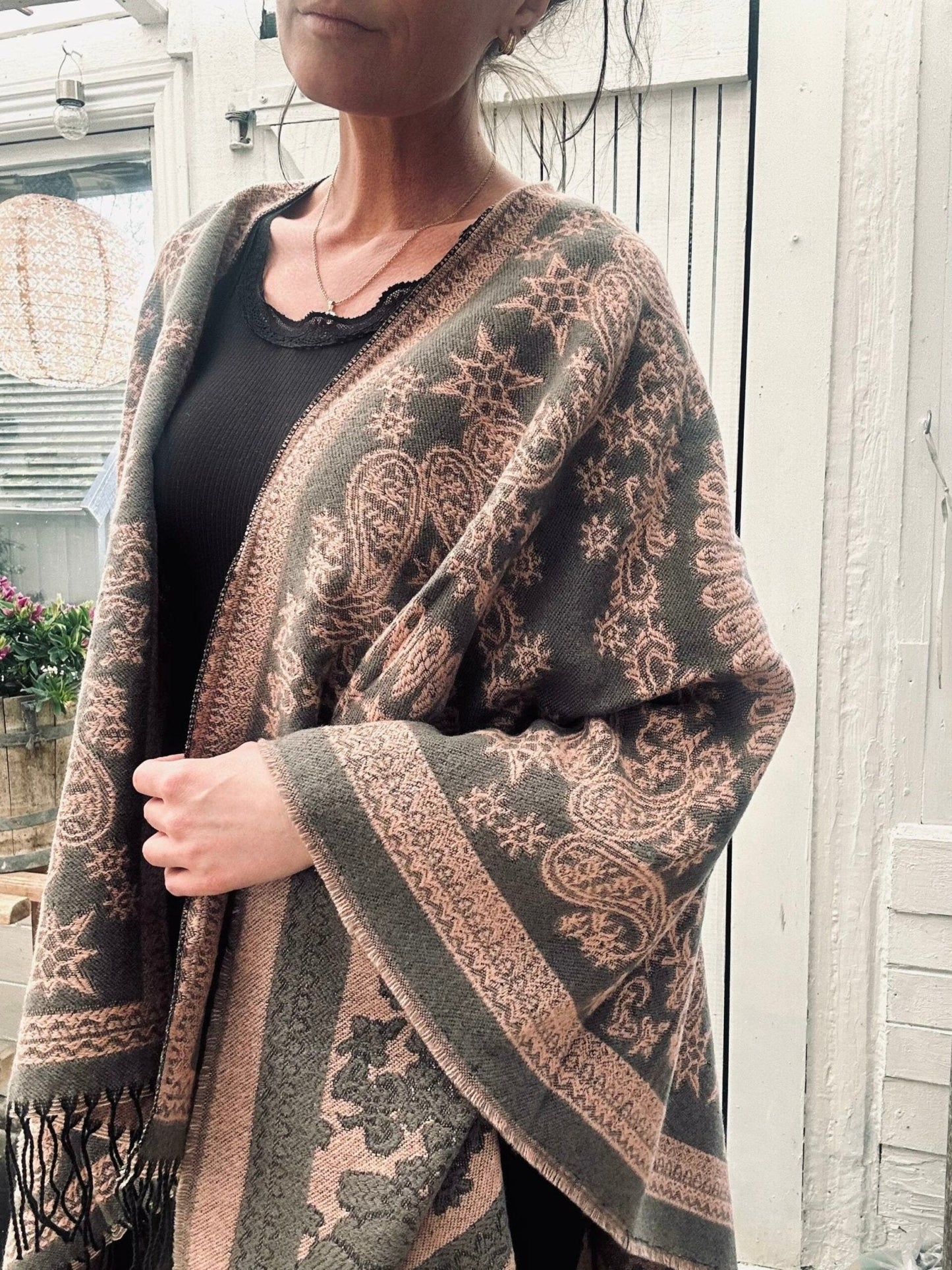 Sjal Dusty Rose - VIAMAJA.DK