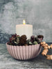 Skål med bølgekant – Rosa
