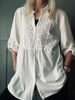 Skjorte Celina med broderi – White
