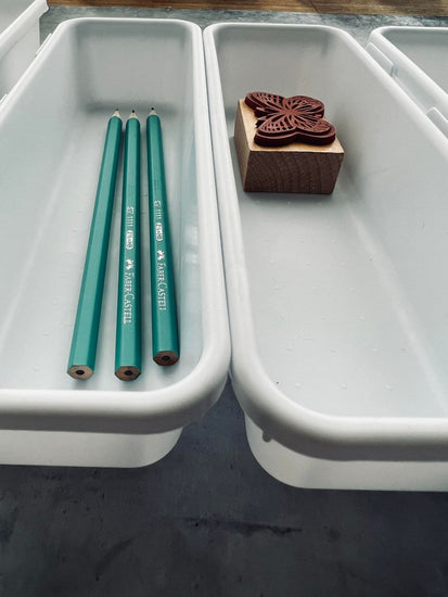 Skuffe organizer hvid - Sæt med 8 kasser - VIAMAJA.DK