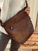 Skuldertaske BLACKO – Cool Brown vintage look