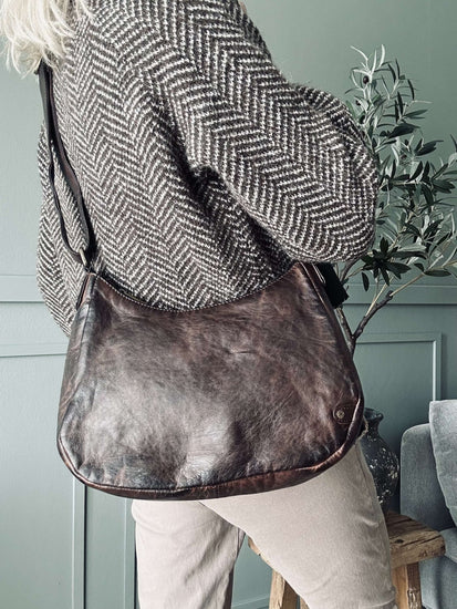 Skuldertaske ELSA – Winter brown - VIAMAJA.DK