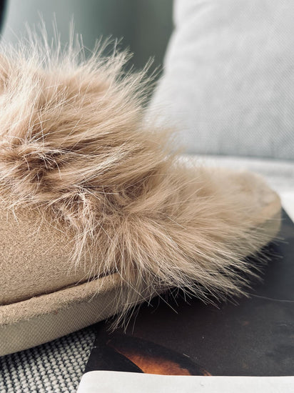Slippers Lys Camel - VIAMAJA.DK