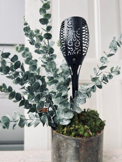 Solcelle fakkel Ekstra lystid - H 58cm - VIAMAJA.DK