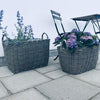 Stor plantekurv i rattan