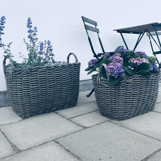Stor plantekurv i rattan - VIAMAJA