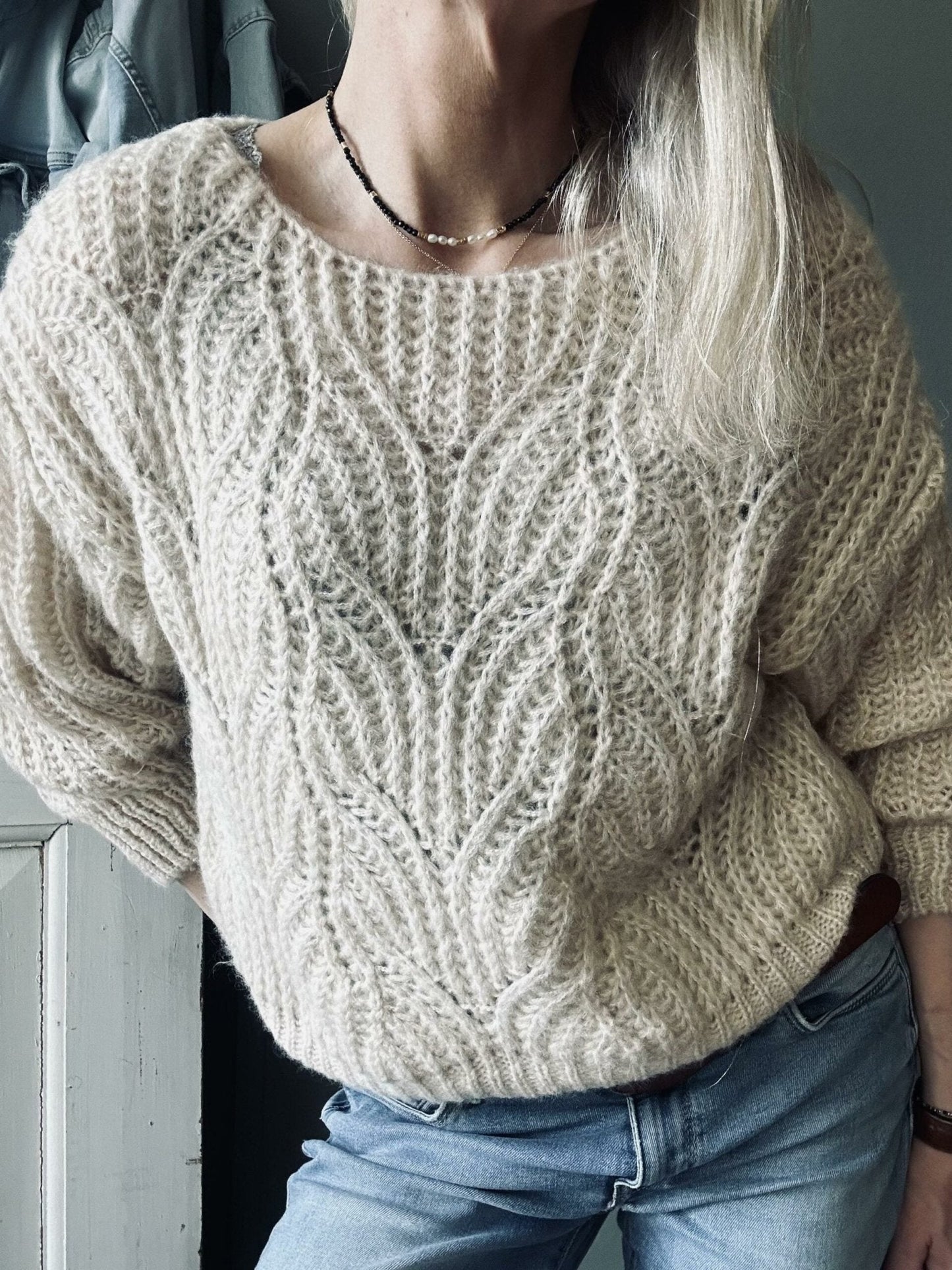 Strik Elisa med mønster – S / M - VIAMAJA.DK