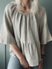 Summerbluse i hør mix – Beige