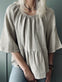 Summerbluse i hør mix – Beige - VIAMAJA.DK
