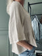 Summerbluse i hør mix – Beige - VIAMAJA.DK