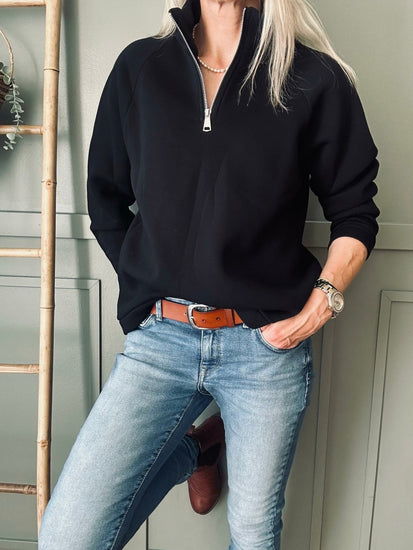 Sweatshirt black - VIAMAJA.DK
