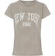 T - shirt NEW YORK Beige - VIAMAJA.DK