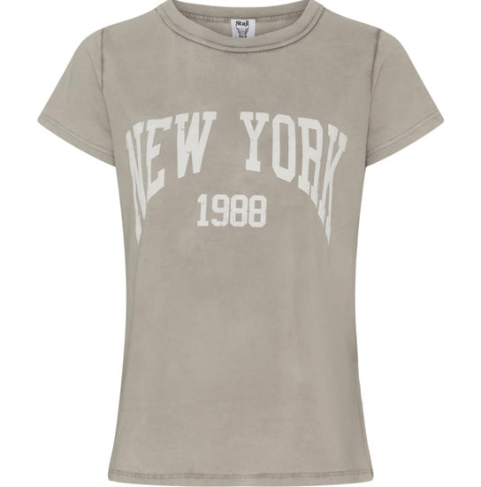 T - shirt NEW YORK Beige - VIAMAJA.DK