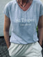 T - shirt ST. TROPEZ Soft blue - VIAMAJA.DK