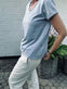 T - shirt ST. TROPEZ Soft blue - VIAMAJA.DK