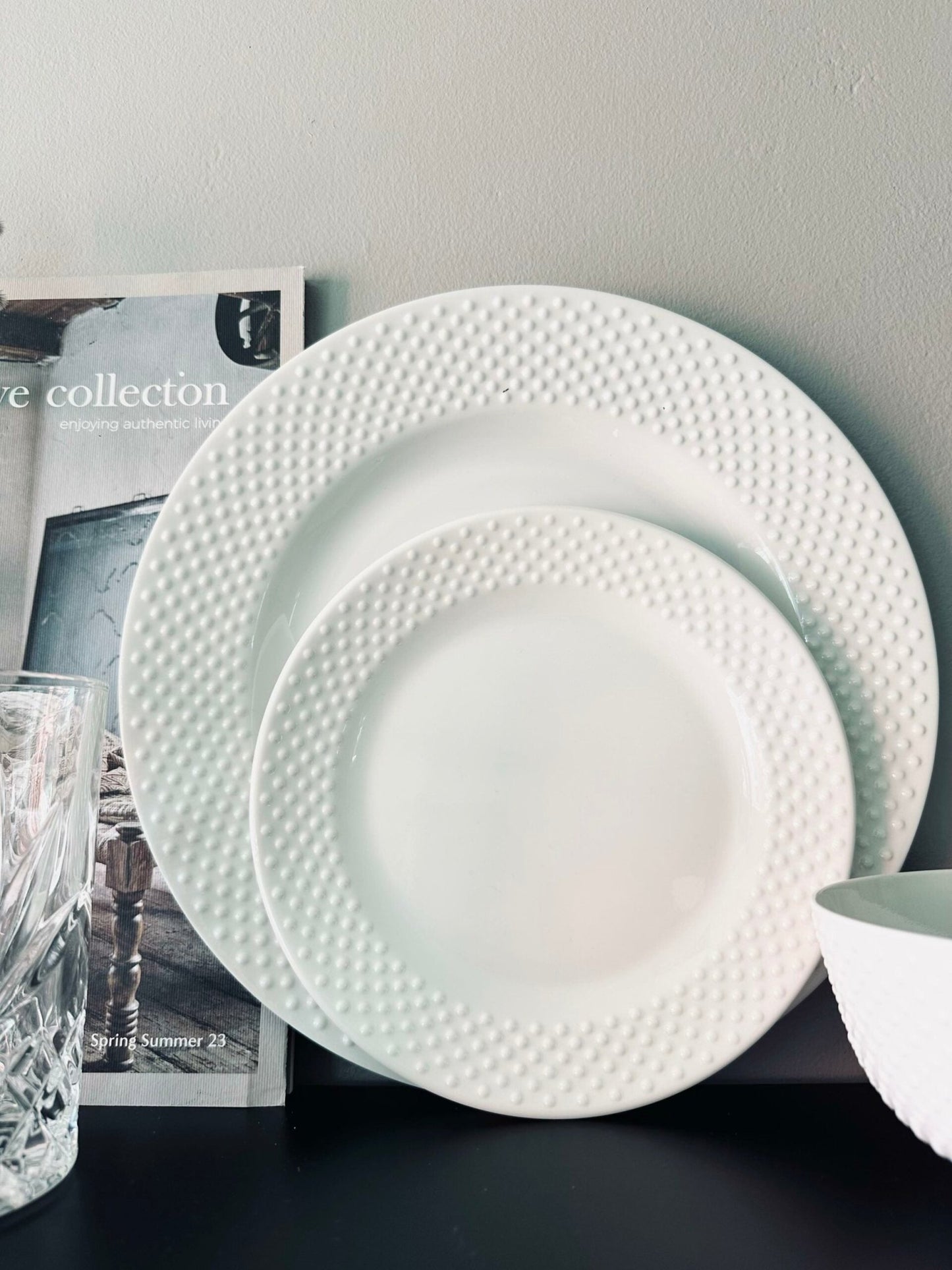 Tallerken 21 cm – White Melamin - VIAMAJA.DK