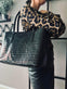 Taske Croco Black leather - VIAMAJA.DK