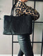 Taske Croco Black leather - VIAMAJA.DK